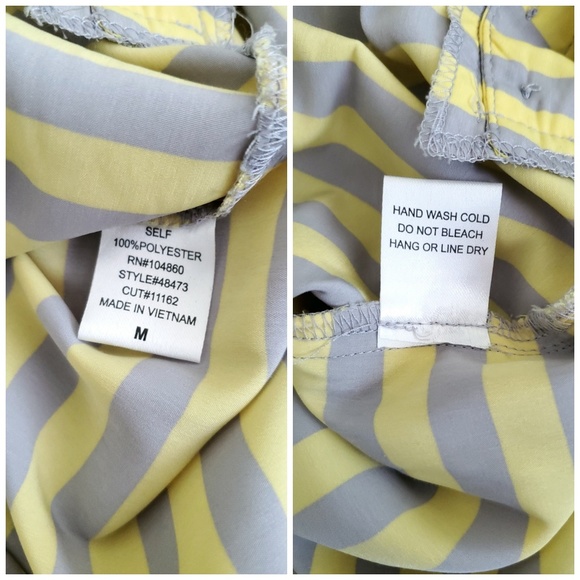 Chloe K Yellow Striped Tank - Picture 7 of 7